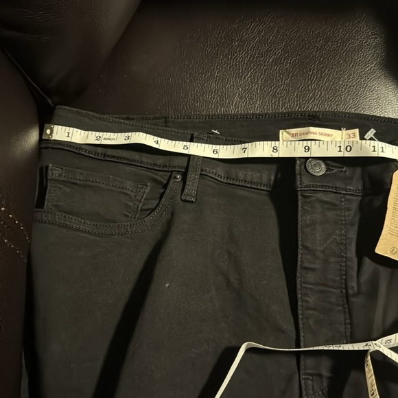 Levi's Black Women's Mid-Rise Tummy Slimming 311 Shaping Skinny Ankle Jeans - Picture 5 of 10